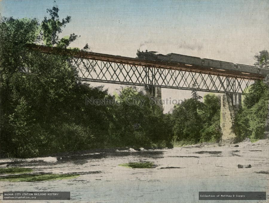 Postcard: High Bridge, West Claremont, New Hampshire